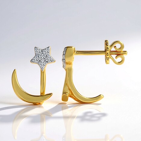 Orecchini in oro con Diamante SI1 (G) (Annette)