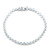 Sky Blue Topaz Silver Bracelet