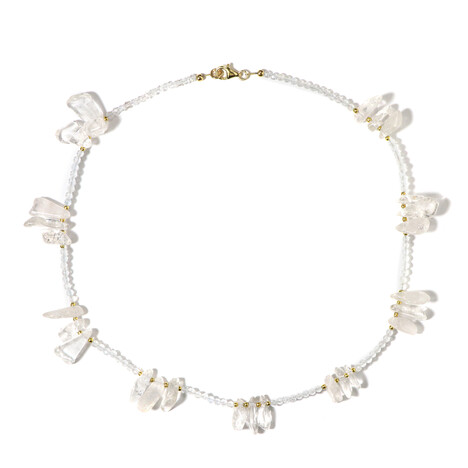 Collier en argent et Quartz blanc