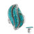 Kingman Blue Mojave Turquoise Silver Ring (Jones Lee)