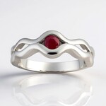 Anello in argento con Rubino della Birmania (Pallanova)