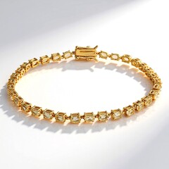 Bracelet en argent et Citrine