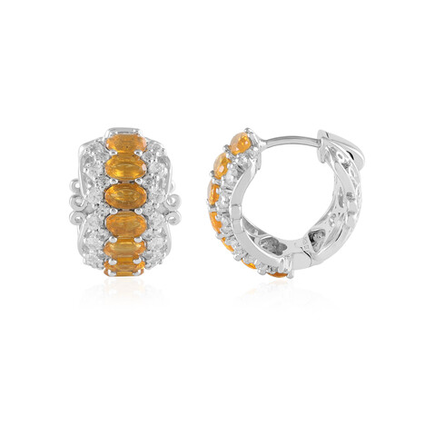 Mexikanischer Feueropal-Silberohrringe (Dallas Prince Designs)