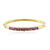 Rhodolite Silver Bangle