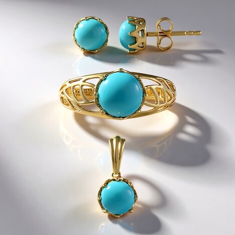 Anello in argento con Turchese Sleeping Beauty (Faszination Türkis)