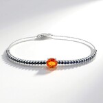 Bracciale in oro con Zaffiro Arancione Ban Ka Cha