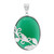 Green Agate Silver Pendant