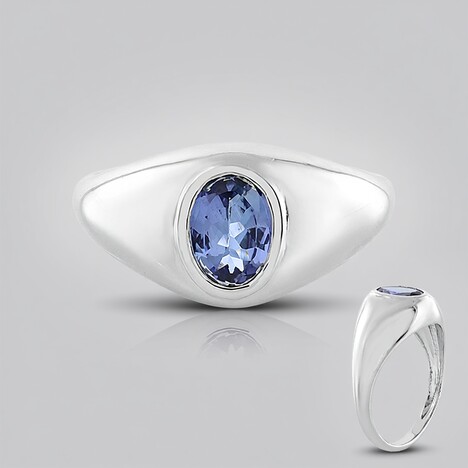Anello in platino con Tanzanite (KM by Juwelo)