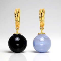 Ciondolo in argento con Agata Lace Blu