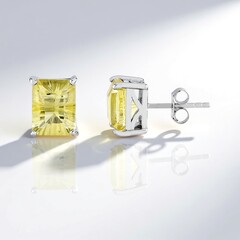 Orecchini in argento con Fluorite Gialla