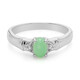 Bague en argent et Chrysoprase impériale