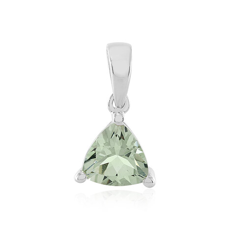 Grüner Amethyst-Silberanhänger