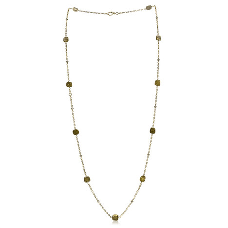 14K PK2 Fancy Diamond Gold Necklace (CIRARI)