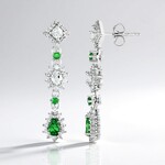 Orecchini in argento con Lemshuku Tsavorite