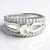 Anello in argento con Prehnite