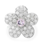 Anello in argento con Ametista Rose de France