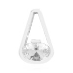 Zilveren hanger met een danburiet