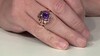 Anillo en plata con Amatista (MONOSONO COLLECTION)