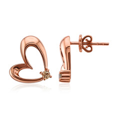Orecchini in oro con Diamante Rose de France SI1 di Argyle