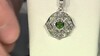 Pendentif en argent et Diopside de Russie