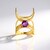 Anello in argento con Ametista Siberiana (de Melo Essence)