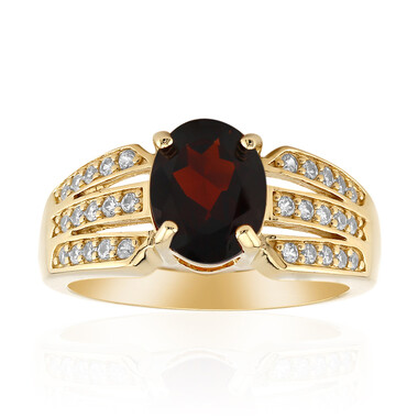 Anillo en plata con Granate