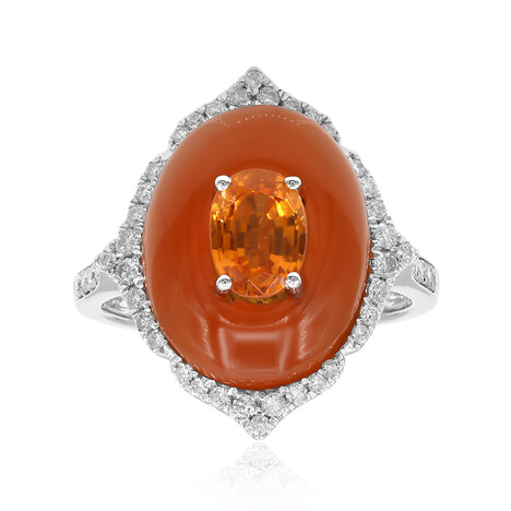 14K Mandarin Garnet Gold Ring (Smithsonian)