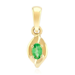 9K AAA Kenya Tsavorite Gold Pendant