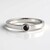 Anello in argento con Diamante Nero