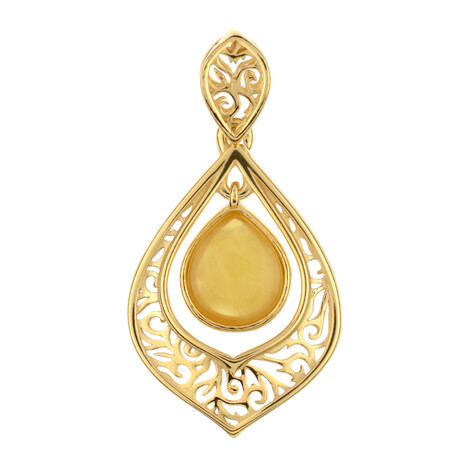 Milky Baltic Amber Silver Pendant (dagen)