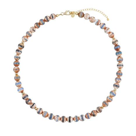 Collana in argento con Agata della Mongolia