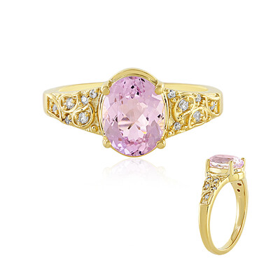 Zilveren ring met een kunziet