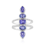 Anello in argento con Tanzanite
