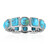 Anello in argento con Turchese Kingman Mohave Blu (Art of Nature)