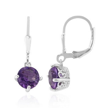 Amethyst-Silberohrringe