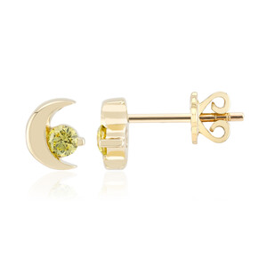 Boucles d'oreilles en or et Diamant VS1 jaune (Annette)