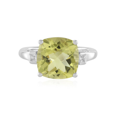 Anello in argento con Quarzo Limone