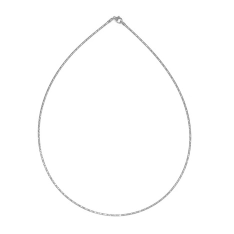 Omega-Silberhalsreif - 7,7 g - 45 cm