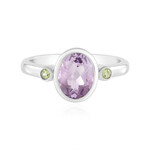 Zilveren ring met een lavendel amethist