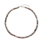 Collana in argento con Anidrite Shou Shan