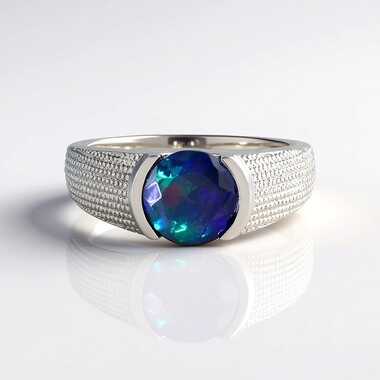 Anello in argento con Opale Mezezo (de Melo)