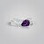 Anello in argento con Ametista Zambiana
