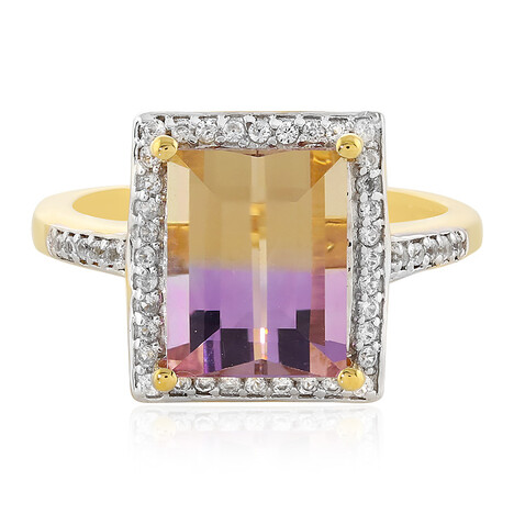 Anillo en plata con Ametrino