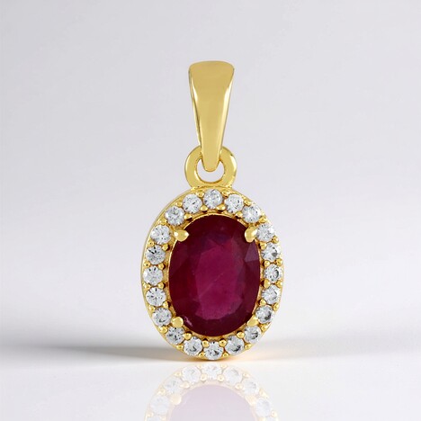 Ciondolo in argento con Rubino Bemainty