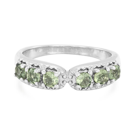 Zilveren ring met Russische apatieten