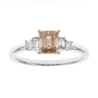 Bague en or et Diamant chocolat SI2 (CIRARI)