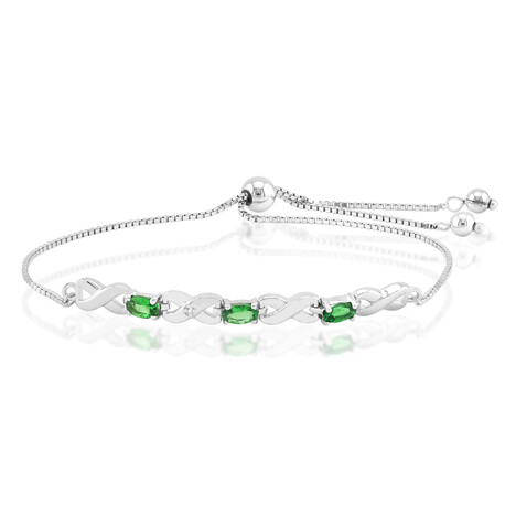 Tansania-Tsavorit-Silberarmband