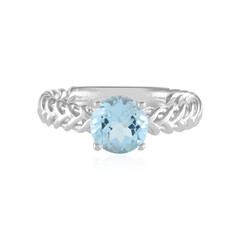 Sky Blue Topaz Silver Ring (Ornaments by de Melo)
