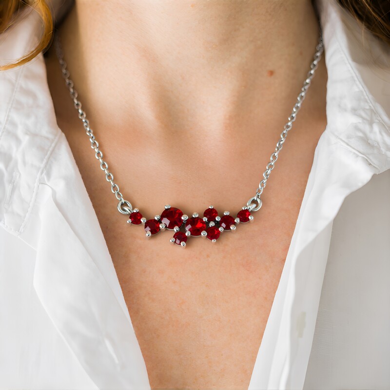 Tansania-Rubin-Silbercollier