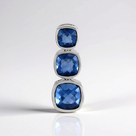 Ciondolo in argento con Fluorite Cangiante (MONOSONO COLLECTION)